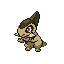 Axew shiny front sprite