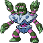Barbaracle shiny front sprite