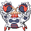 Crabominable shiny front sprite