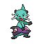 Dewott shiny front sprite
