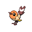 Fletchling shiny front sprite