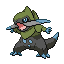 Fraxure shiny front sprite