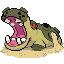Hippowdon shiny front sprite