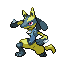 Lucario shiny front sprite