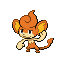 Pansear shiny front sprite