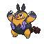 Pignite shiny front sprite