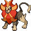 Pyroar shiny front sprite