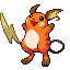 Raichu shiny front sprite