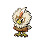 Rufflet shiny front sprite