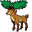 Sawsbuck (Summer) shiny front sprite