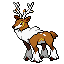 Sawsbuck (Winter) shiny front sprite