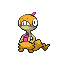 Scraggy shiny front sprite