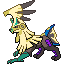 Silvally (Type: Dark) shiny front sprite