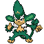 Simisage shiny front sprite