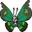 Vivillon (Garden Pattern) shiny front sprite